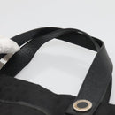 BVLGARI Logo Mania Tote Bag Canvas Black Silver Auth bs27433-8