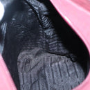 PRADA Hand Bag Nylon Bordeaux Silver Auth bs27436-19