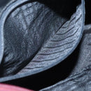 PRADA Hand Bag Nylon Bordeaux Silver Auth bs27436-21