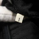 PRADA Hand Bag Nylon Bordeaux Silver Auth bs27436-12