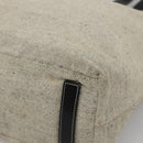 PRADA Sports Tote Bag Canvas Beige Silver Auth bs27440-8