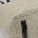 PRADA Sports Tote Bag Canvas Beige Silver Auth bs27440-17