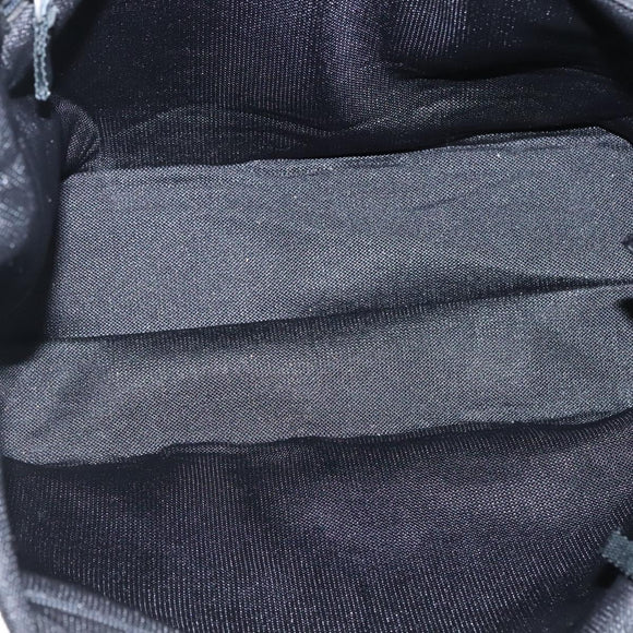 PRADA Sports Tote Bag Canvas Beige Silver Auth bs27440