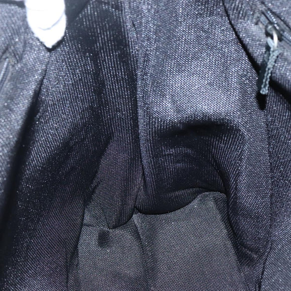 PRADA Sports Tote Bag Canvas Beige Silver Auth bs27440