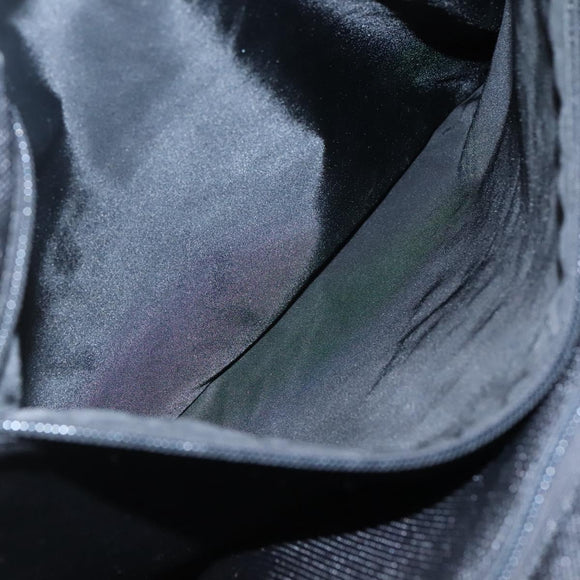 PRADA Sports Tote Bag Canvas Beige Silver Auth bs27440