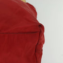 PRADA Tote Bag Nylon Red Gold Auth bs27441-14