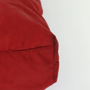 PRADA Tote Bag Nylon Red Gold Auth bs27441-16