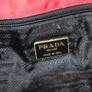 PRADA Tote Bag Nylon Red Gold Auth bs27441-17