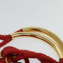 PRADA Tote Bag Nylon Red Gold Auth bs27441-8