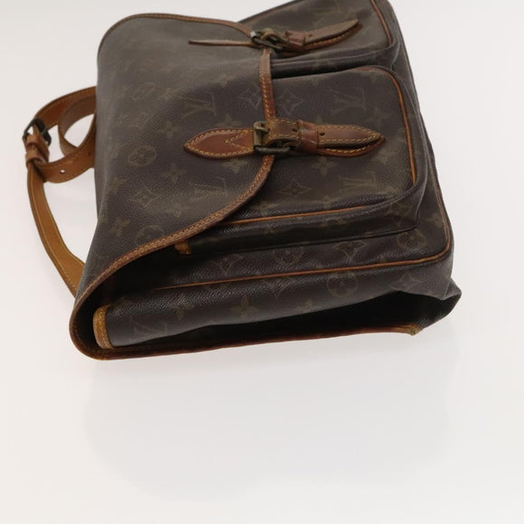 LOUIS VUITTON Monogram Gibeciere GM Shoulder Bag M42246 LV Auth bs27446