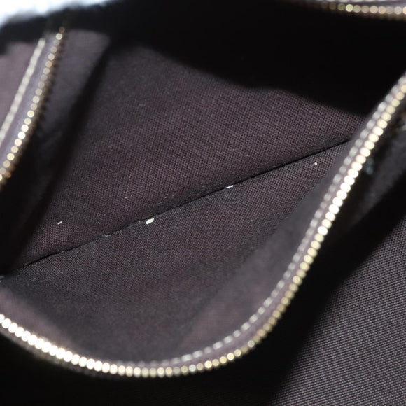 PRADA Canapa GM Tote Bag Canvas Brown Gold Auth bs27454