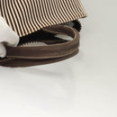 PRADA Canapa GM Tote Bag Canvas Brown Gold Auth bs27454-7