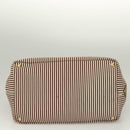 PRADA Canapa GM Tote Bag Canvas Brown Gold Auth bs27454-5