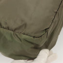 PRADA Tote Bag Nylon Khaki Silver Auth bs27455-15