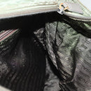 PRADA Tote Bag Nylon Khaki Silver Auth bs27455-20