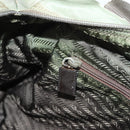 PRADA Tote Bag Nylon Khaki Silver Auth bs27455-22
