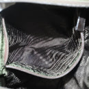 PRADA Tote Bag Nylon Khaki Silver Auth bs27455-23
