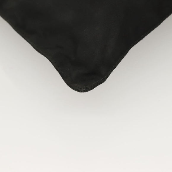PRADA Shoulder Bag Nylon Black Silver Auth bs27458