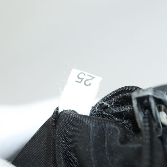 PRADA Shoulder Bag Nylon Black Silver Auth bs27458