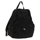 PRADA Backpack Nylon Black Silver Auth bs27459-1