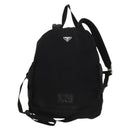 PRADA Backpack Nylon Black Silver Auth bs27459-2