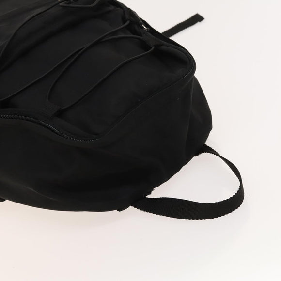 PRADA Backpack Nylon Black Silver Auth bs27459