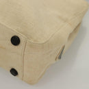 PRADA Sports Tote Bag Canvas Beige Black Auth bs27461-11
