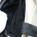 PRADA Sports Tote Bag Canvas Beige Black Auth bs27461-19