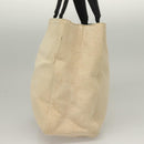 PRADA Sports Tote Bag Canvas Beige Black Auth bs27461-4