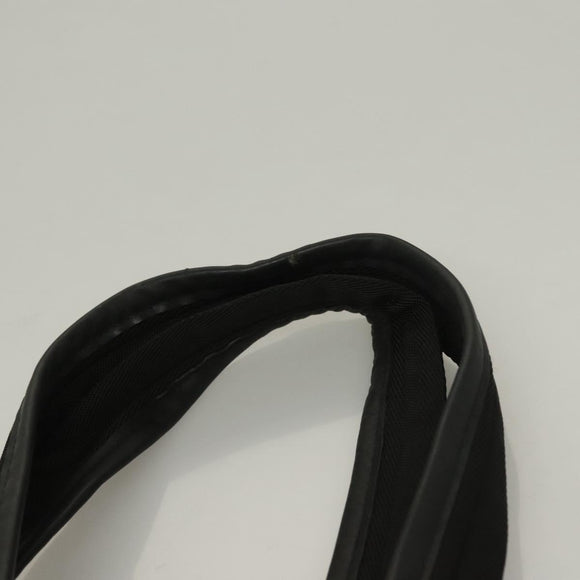 PRADA Sports Tote Bag Canvas Beige Black Auth bs27461