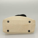 PRADA Sports Tote Bag Canvas Beige Black Auth bs27461-9