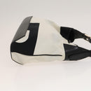 BALLY Shoulder Bag Canvas Leather 3Set Bordeaux Black white Auth bs27462-11