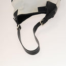 BALLY Shoulder Bag Canvas Leather 3Set Bordeaux Black white Auth bs27462-12