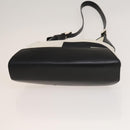 BALLY Shoulder Bag Canvas Leather 3Set Bordeaux Black white Auth bs27462-14