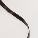 BALLY Shoulder Bag Canvas Leather 3Set Bordeaux Black white Auth bs27462-20