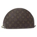 LOUIS VUITTON Monogram Trousse Demi Ronde Cosmetic Pouch M47520 LV Auth bs27472-1
