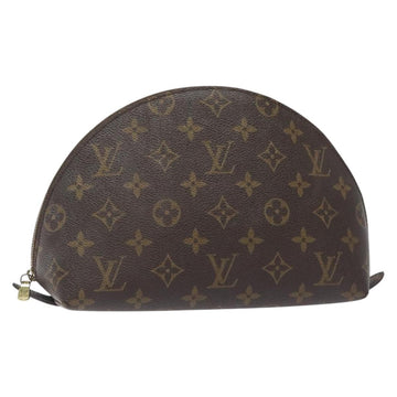 LOUIS VUITTON Monogram Trousse Demi Ronde Cosmetic Pouch M47520 LV Auth bs27472