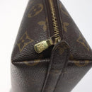 LOUIS VUITTON Monogram Trousse Demi Ronde Cosmetic Pouch M47520 LV Auth bs27472-8