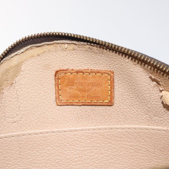 LOUIS VUITTON Monogram Trousse Demi Ronde Cosmetic Pouch M47520 LV Auth bs27472