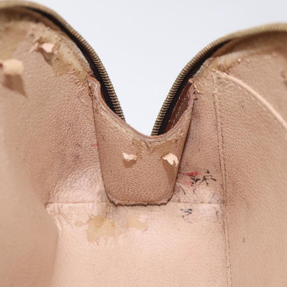 LOUIS VUITTON Monogram Trousse Demi Ronde Cosmetic Pouch M47520 LV Auth bs27472