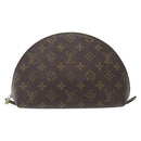 LOUIS VUITTON Monogram Trousse Demi Ronde Cosmetic Pouch M47520 LV Auth bs27472-13