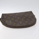 LOUIS VUITTON Monogram Trousse Demi Ronde Cosmetic Pouch M47520 LV Auth bs27472-5