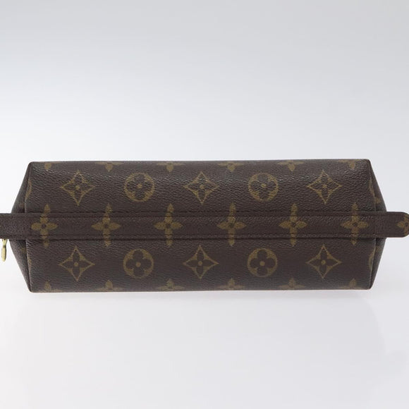 LOUIS VUITTON Monogram Trousse Demi Ronde Cosmetic Pouch M47520 LV Auth bs27472