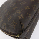 LOUIS VUITTON Monogram Trousse Demi Ronde Cosmetic Pouch M47520 LV Auth bs27472-14