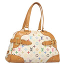 LOUIS VUITTON Monogram Multicolor Claudia Hand Bag White M40193 LV Auth bs27477-1