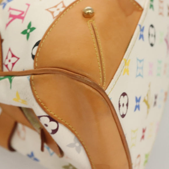 LOUIS VUITTON Monogram Multicolor Claudia Hand Bag White M40193 LV Auth bs27477