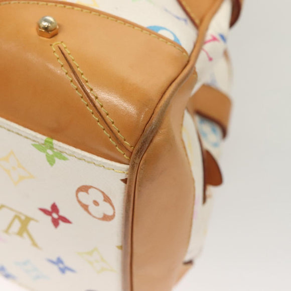 LOUIS VUITTON Monogram Multicolor Claudia Hand Bag White M40193 LV Auth bs27477