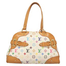 LOUIS VUITTON Monogram Multicolor Claudia Hand Bag White M40193 LV Auth bs27477-13