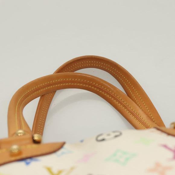LOUIS VUITTON Monogram Multicolor Claudia Hand Bag White M40193 LV Auth bs27477