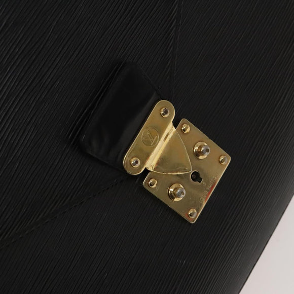LOUIS VUITTON Epi Serviette Conseiller Business Bag Black M54422 LV Auth bs27487